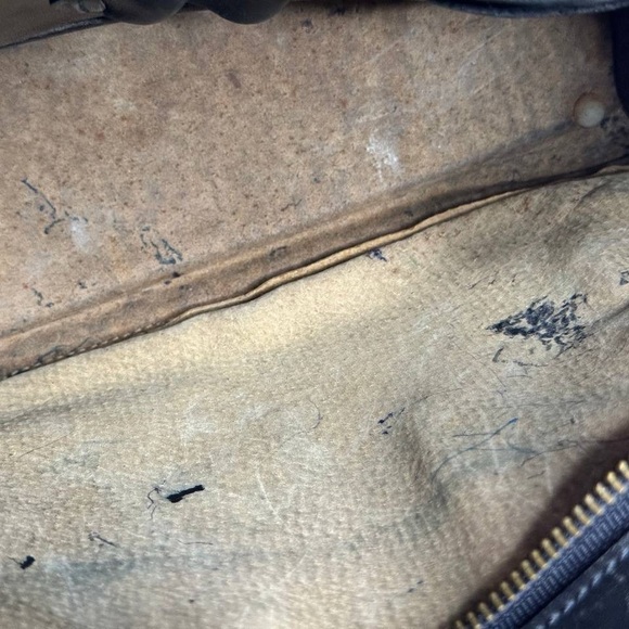 Vintage BRAHMIN Black Croc Leather Sathel Crossbody Hand Bag - Picture 14 of 14